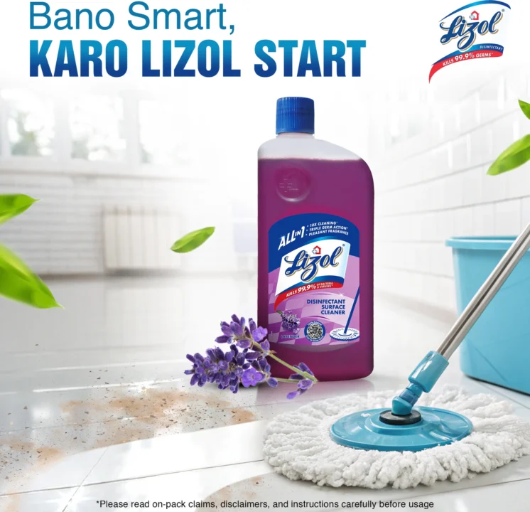 Lizol Disinfectant Floor and Surface Cleaner Floral 200ml - Image 4