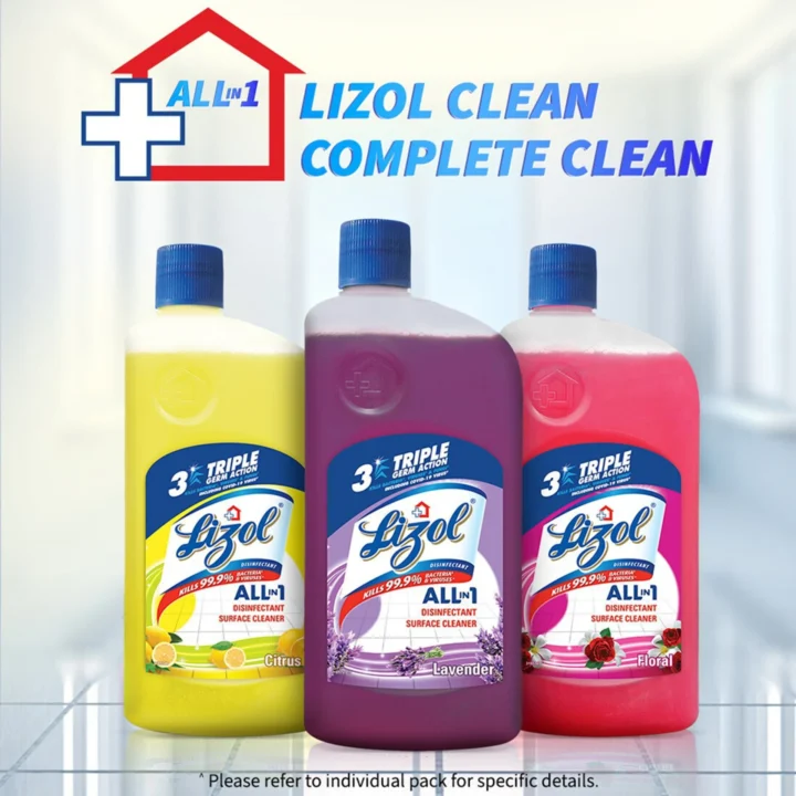 Lizol Disinfectant Floor and Surface Cleaner Floral 200ml - Image 9